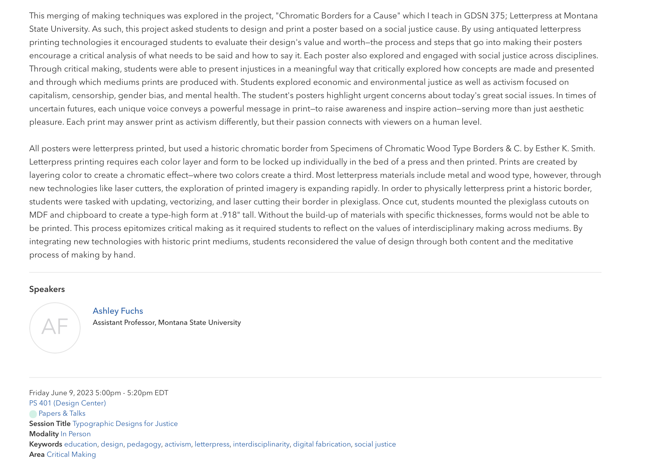 Presentation abstract and speaker details on the HASTAC 2023 website