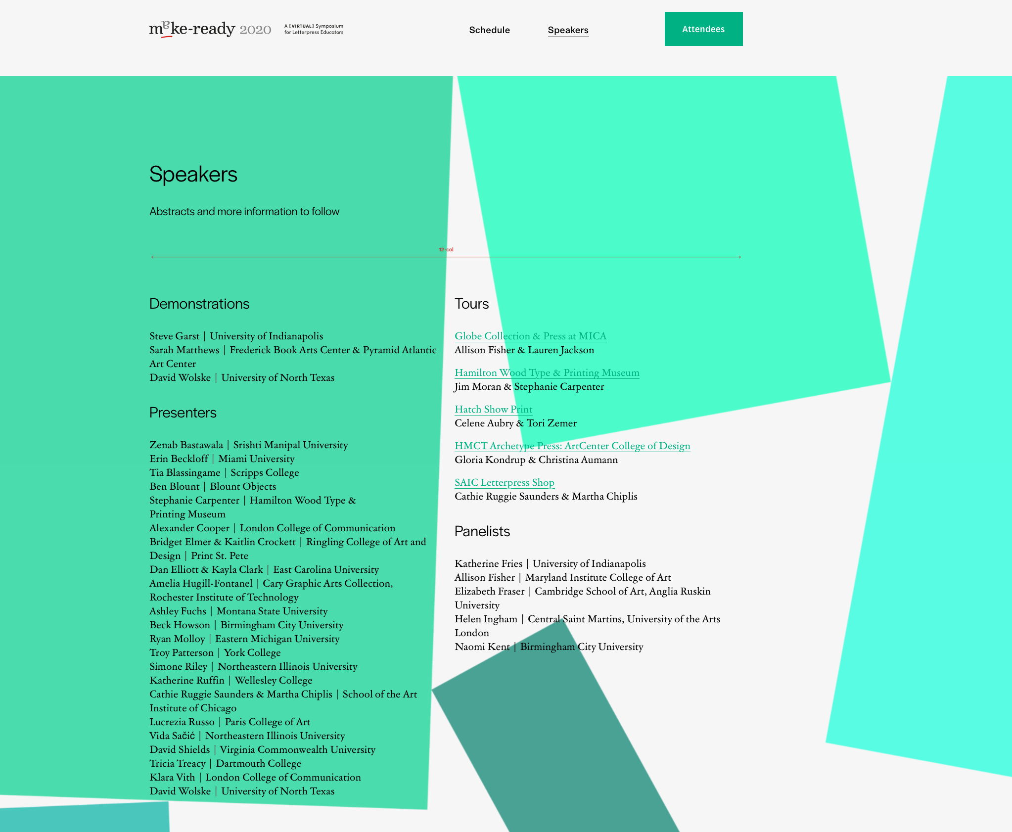 Make-Ready 2020 website speaker list